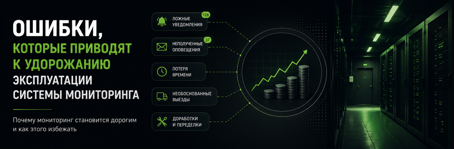Ошибки, которые приводят к удорожанию эксплуатации системы мониторинга